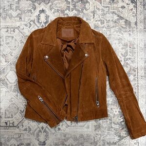 Blank NYC Tan Suede Leather Jacket